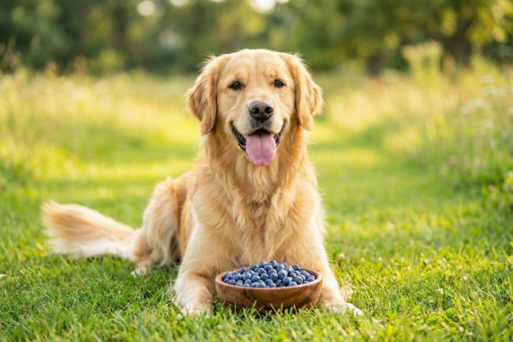 can dogs eat blueberries​