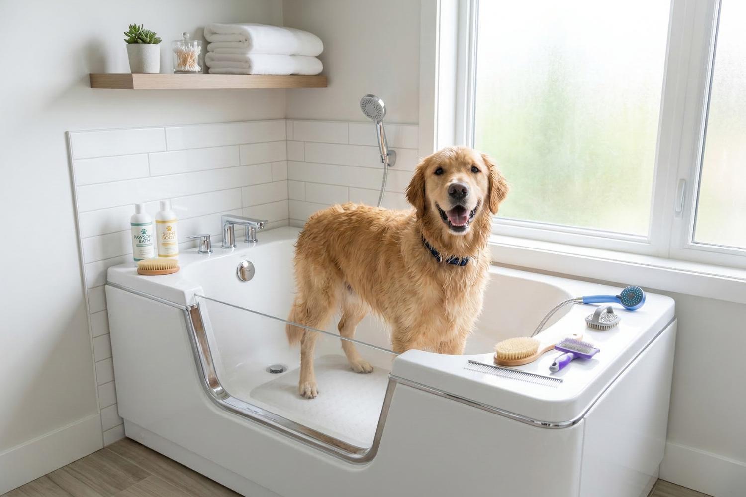 dog grooming tub