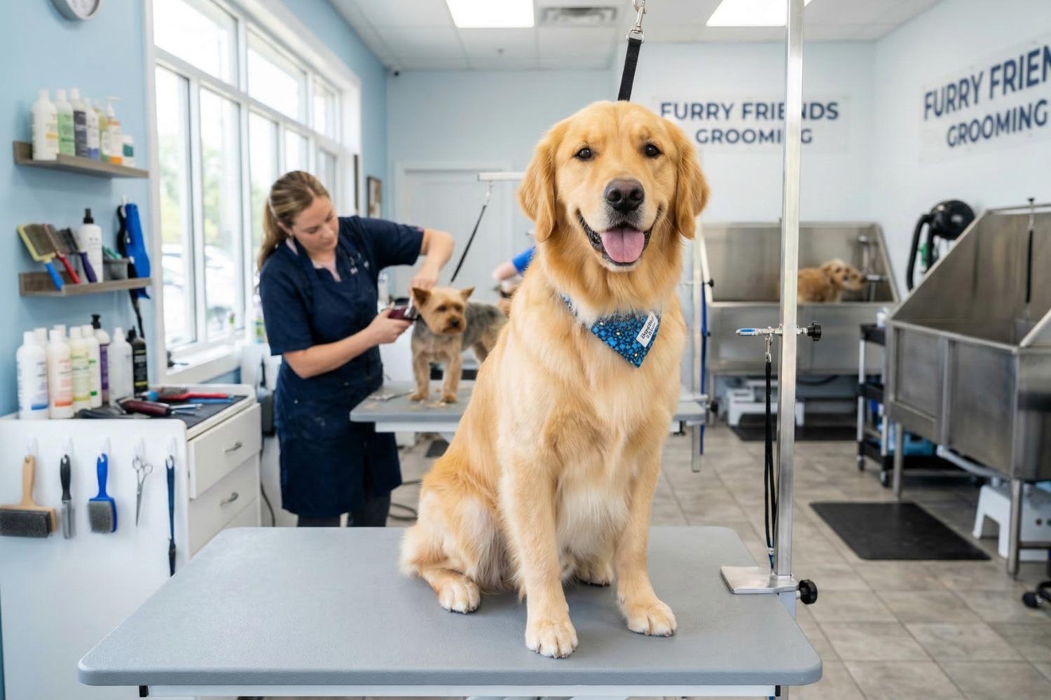 grooms dog grooming