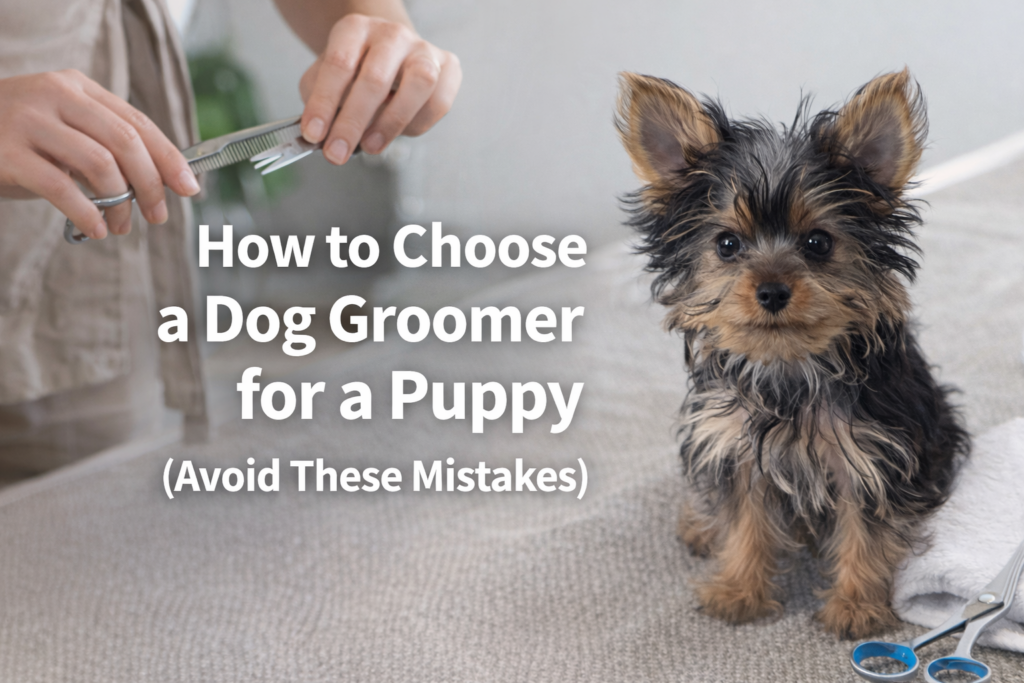 how to choose a dog groomer for a puppy