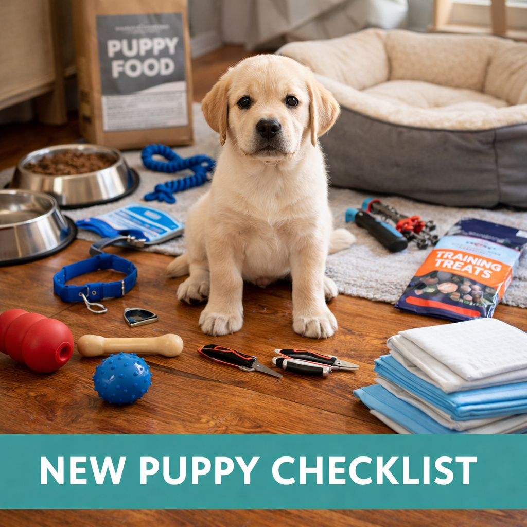 new puppy checklist supplies and preparation before bringing puppy home