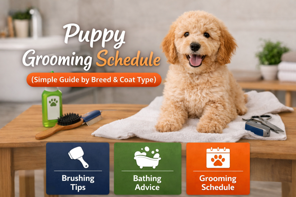 Puppy Grooming Schedule (Simple Guide by Breed & Coat Type)
