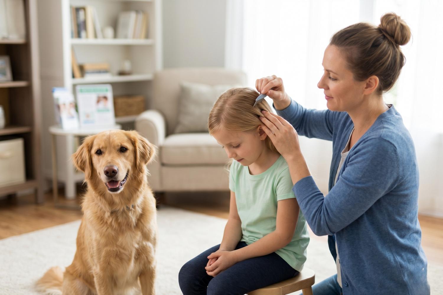 do dogs get human head lice