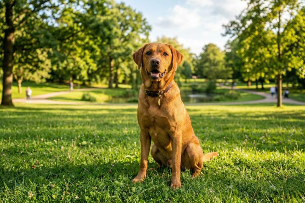 fox red lab dogs
