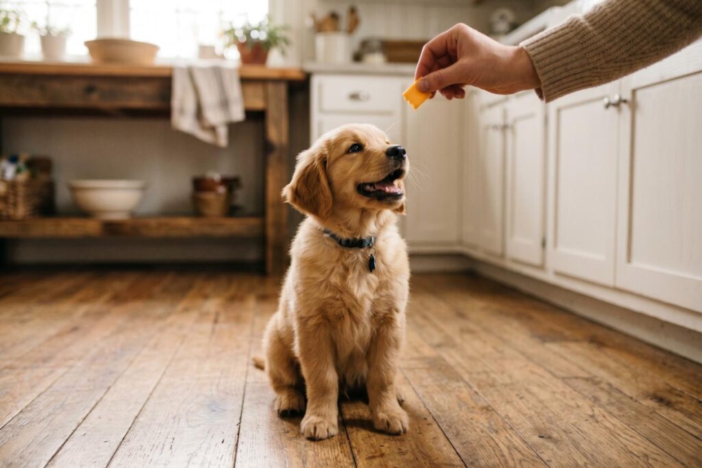can puppies eat cheese​